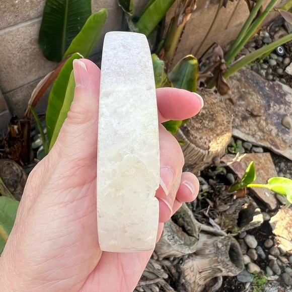 Pink Amethyst Quartz Crystal Druzy Moon with Portal - Picture 8 of 11